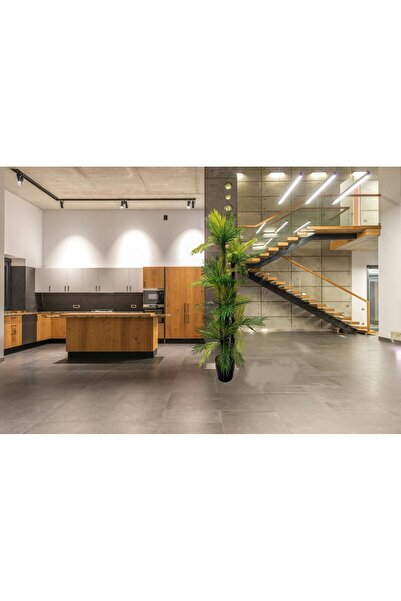 Cennet Home Areka Palmiye Ağacı 180 cm 6 gövde 54 yaprak Ev ve ofis için yoğun yapraklı yapay ağaç