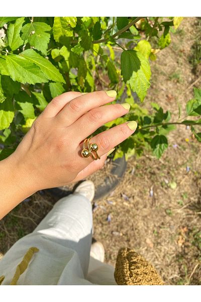 Aksesuar Steel Ring - 2 Pieces with Heel Detail