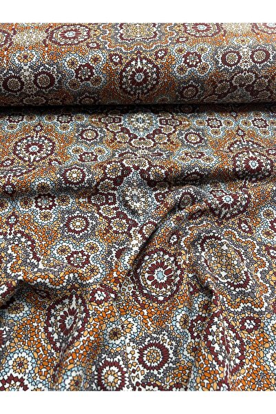 Güleryüz قماش فيسكوز منقوش بعرض 3 أمتار - قسيمة أصلية V1