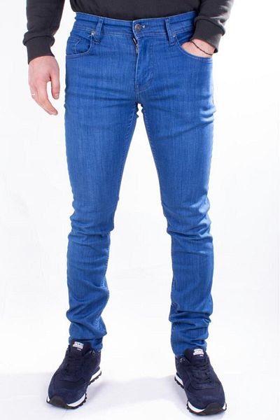 COLT JEANS Perm 9133-208 Ανδρικό τζιν παντελόνι με μπλε χαμηλή μέση στενή πόδι
