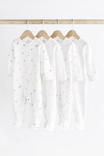 Next Baby 100% Cotton 4-Piece Printed Long Sleeve Sleeping Bag