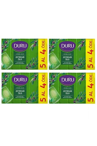 Duru صابون الاستحمام بخلاصة زيت الزيتون 5x150 جرام × 4 قطع