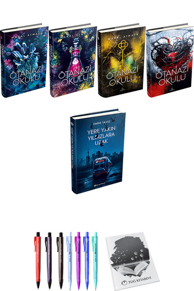 İndigo Kitap Ötanazi Okulu 4lü Set Ciltli ve Yere Yakın Yıldızlara Uzak Ciltl...