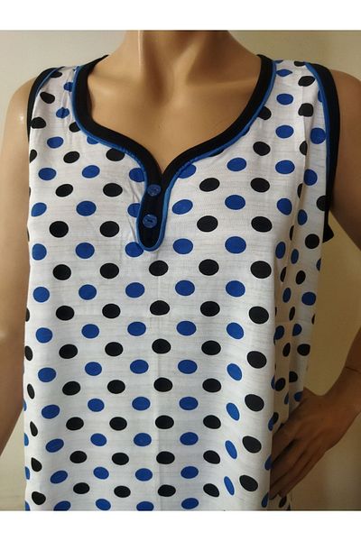 Flamingo Polka Dot Printed Nightgown