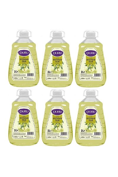 Duru Natural Olive Olive Oil Liquid Soap 3 Lt X 6 Pieces
