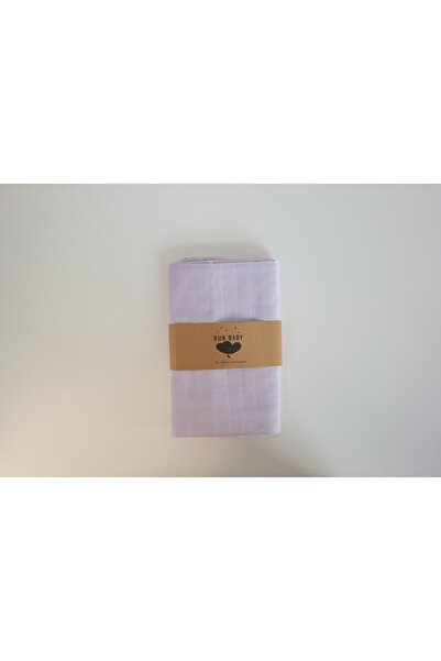 runbaby 100x120cm Oeko-tex Certified Baby Muslin Blanket Lilac