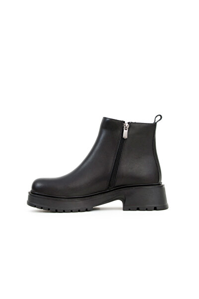 Bulls & Gulls Γνήσιες δερμάτινες μπότες με λεπτομέρεια από καουτσούκ από καουτσούκ