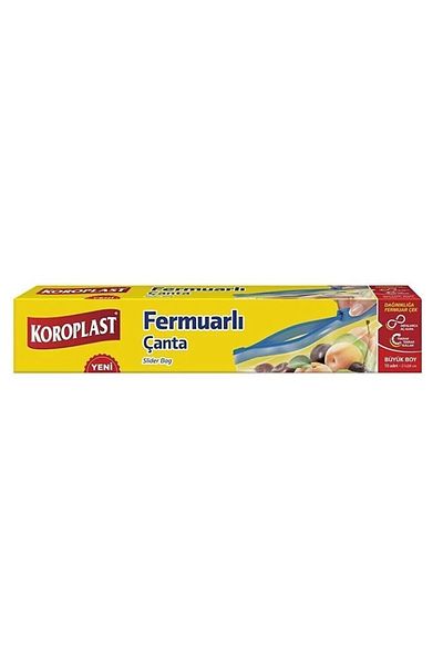 Koroplast Zipper Bag Large Size 10 Pieces 27 x 28 Cm x 3 Packs