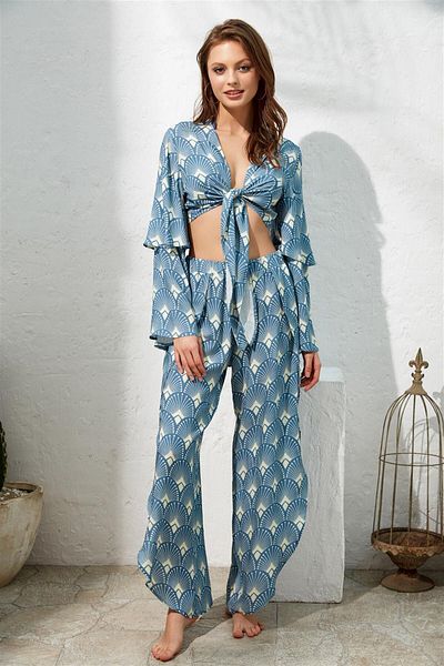 Pierre Cardin Set Bolero Pantaloni Voile
