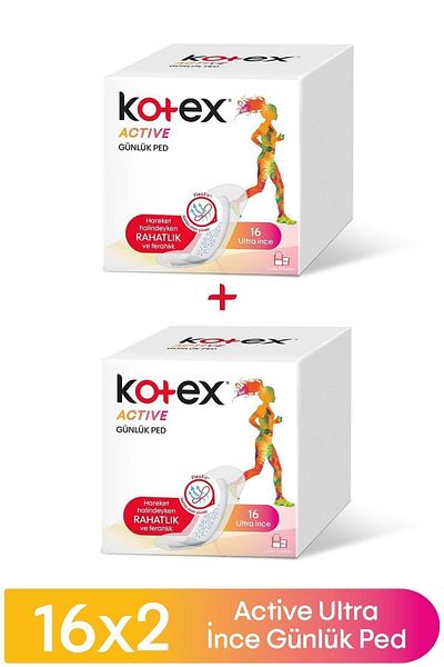 Kotex Active Ultra Thin Daily Pad 16pcs