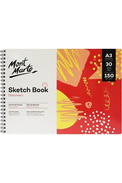 Mont Marte Discovery 30 Sheets Sketchbook - 150gr A3