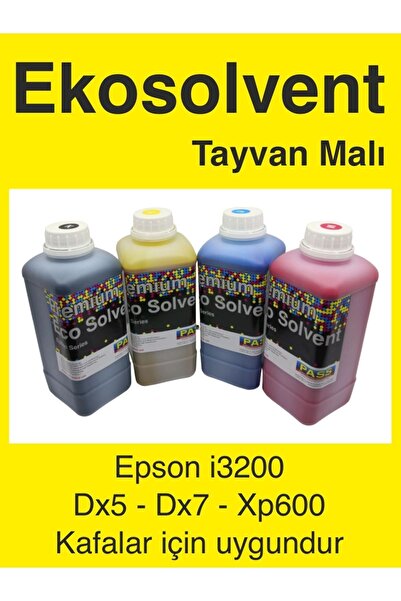 Ecosoovent Dijital Baskı Boyası Cmyk Set