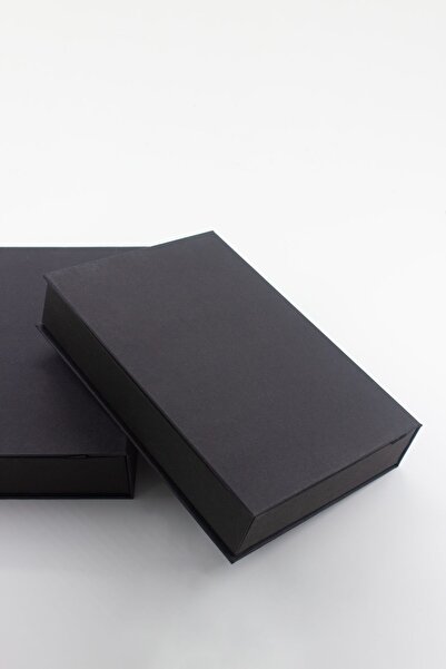 carton box Karton Kutu Kitap Kutu Model Siyah Hediye Kutusu 25 Cm X16,5 Cm X 4,4 Cm