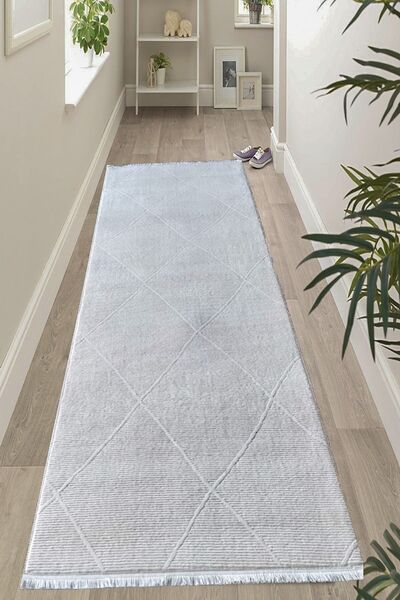 Dinarsu Desenli Rölyef Pufy Post Halı Kaymaz Taban Yıkanabilir Yumuşak Yüzey ...