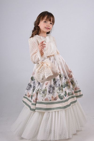 MIALORA EXCLUSİVE By Emel Ebru Özdemir Rochie pentru fete cu design special, rochie lungă pentru fete cu imprimeu floral
