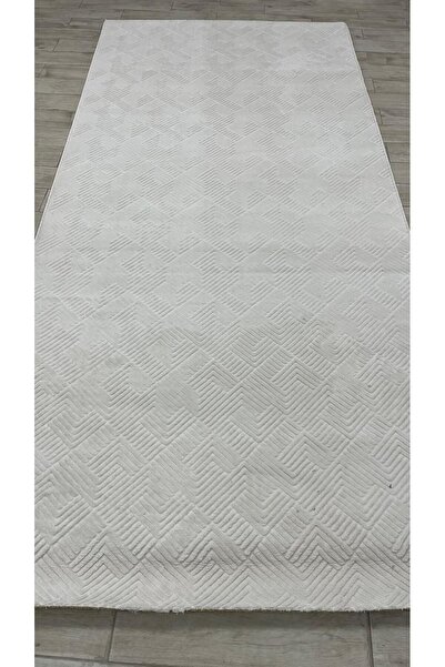 Anatolian Carpet Store Rölyef Aden Krem Kaymaz Taban Kesme Halı Yolluk