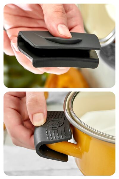 Vienev 2 Pieces Heat Resistant Pot Handle Pan Holder Fireproof Non-Stick