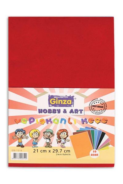 Ginza Adhesive Felt 10 Vivid Colors 20x30