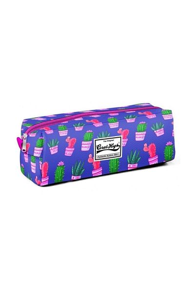 Yaygan Çanta Geantă pentru stilou cu model Coral High Lavender Cactus 22234