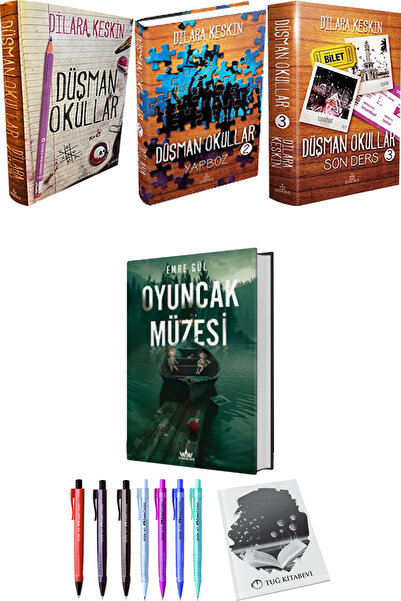 İndigo Kitap Düşman Okullar 3lü Set Ciltli ve Oyuncak Müzesi 1 Ciltli Emre Gü...