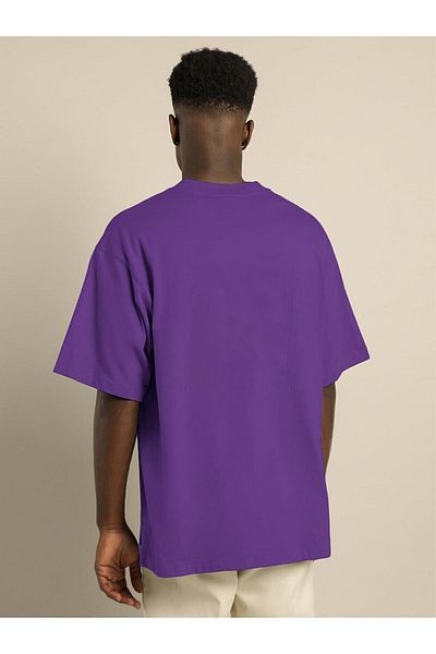 DEEPSENCE Μπλουζάκι Unisex Oversize Basic Purple Color