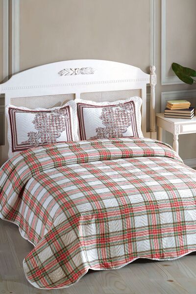 Örtüm Adore Çift Kişilik Kapitone Yatak Örtüsü