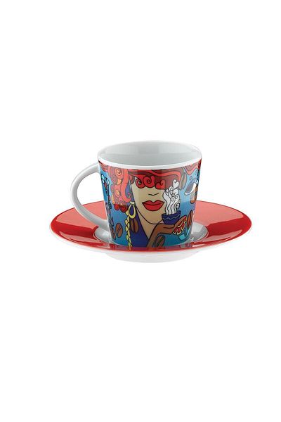 Kütahya Porselen Toledo 6-piece Coffee Set - 12 Pieces, Personality 10910