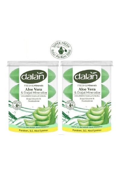 Dalan Fresh Minerals Shower Soap 8 Pieces Aloe Vera 440 gr X 2 Pack
