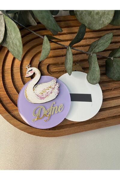 Gizem Graphic Kuğu Figürlü Pleksi Magnet 20'li Paket