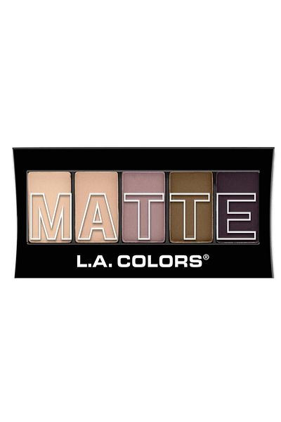 L.A Colors 5 Color Matte Eyeshadow Palette - Natural Linen81555744717