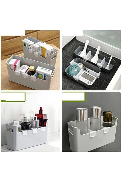 Yenigeldi 8 Pcs Plastic Fridge Divider Organizer Adjustable Refrigerator Pantry Grill Divider Separator