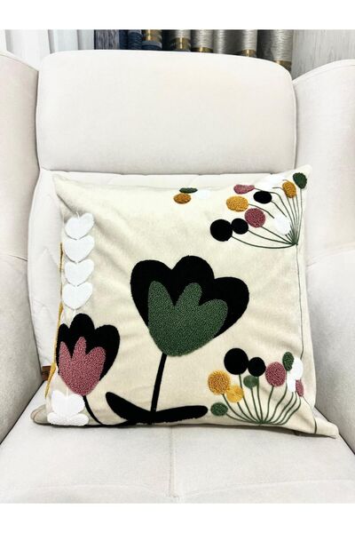 HD HOME COLLECTİON Velvet Punch Throw Pillow Cover