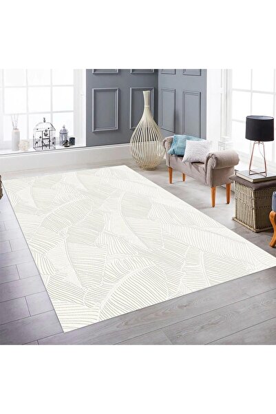 Merinos MERİNOS RÖLYEF GARDEN KREM KAYMAZ HALI