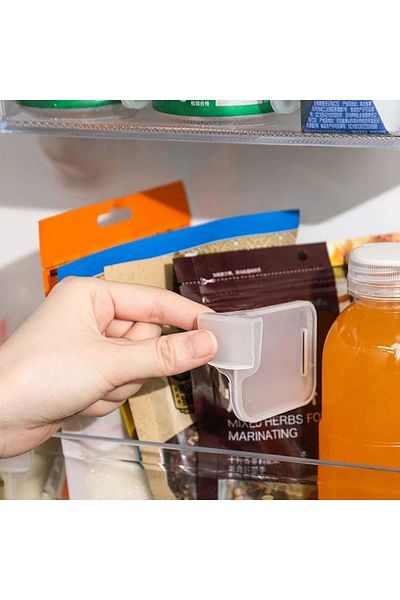 Yenigeldi 8 Pcs Plastic Fridge Divider Organizer Adjustable Refrigerator Pantry Grill Divider Separator