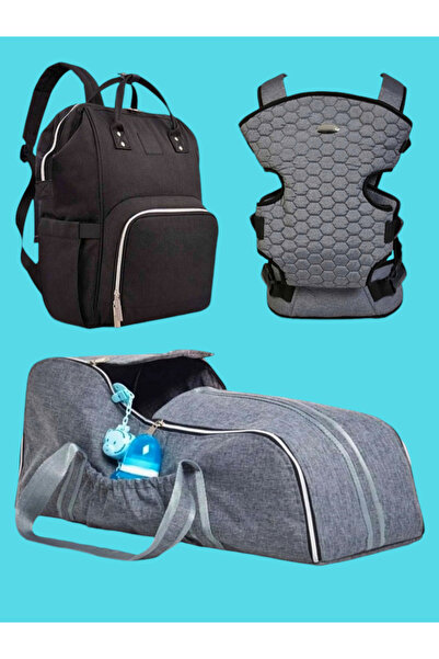 tıfıl Bebek Taşıma Seti ( Portbebe,  Anne Bebek Bakım Çantası, Kanguru)