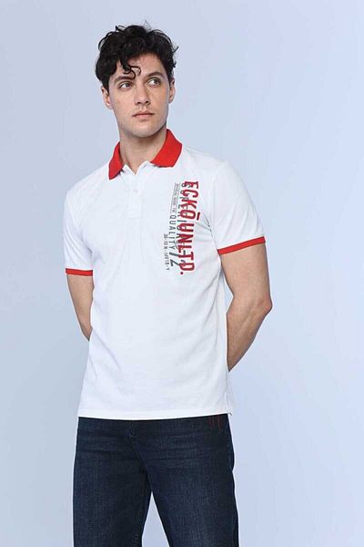 ECKO UNLTD Ανδρικό μπλουζάκι με στάμπα Davıs με γιακά πόλο