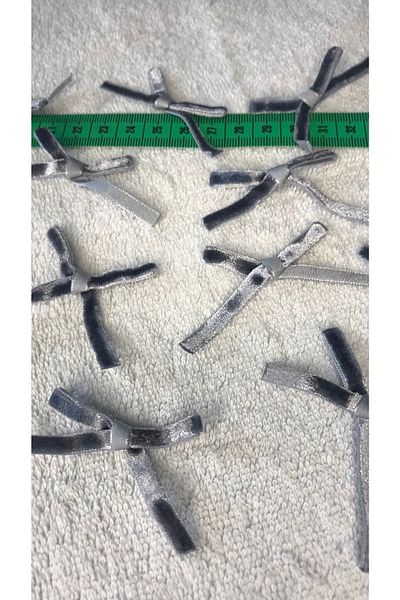 Ozpas Gray Velvet Bow - 50 Purpose