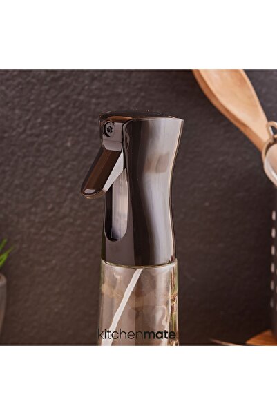B.A.Y.NUVOLA Sprey Yağdanlık Sıvı Yağ Spreyi Yağlık Air Fryer Da Yağ Tasarruf Edin Zeytinyağı Için Siyah 300ml