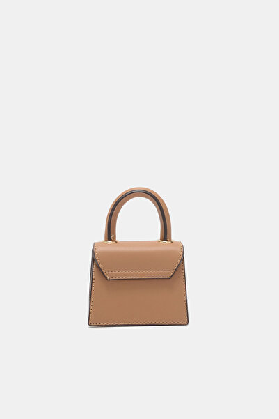 Black Ribbon Geantă mică pentru femei Queen Mini Camel Lock