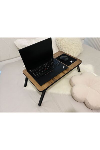 Axolotl Telefon Ve Tablet Bölmeli Katlanır Ayaklı Laptop Sehpası