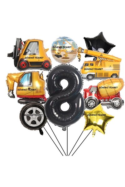 DÜVENCİ TİCARET İNŞAAT TEMALI İŞ MAKİNALARI TAMALI YAŞ BALON SET