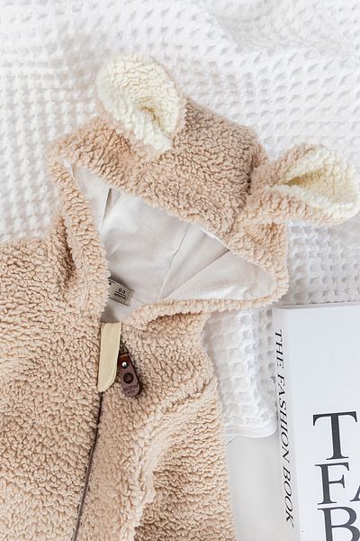 Babymod Welsoft Plush Hooded Winter Baby Onesie - Girl/boy