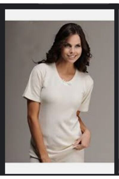 Hasyün Жіноча вовняна майка з короткими рукавами