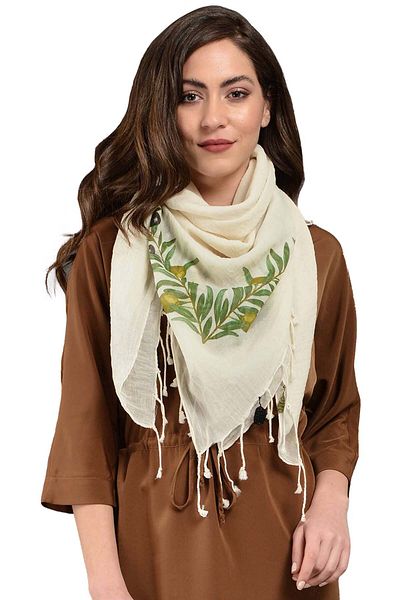 Dosimira Square Olive Shawl