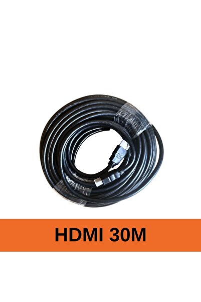 technozi 30 Metre Hdmı Tv Kablosu 3d Gold Uçlu 28awg Hdmi (3D 4K ULTRA FULL HD)