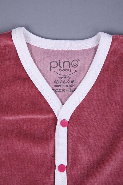 Babyhola Baby Girl and Boy Velvet Printed Vest with Pockets 3298