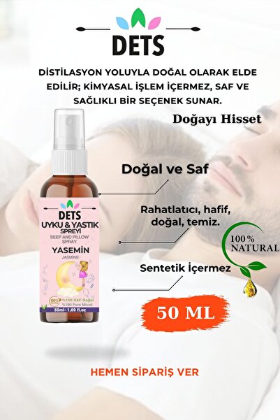 Dets Yasemin Uyku Ve Yastık Spreyi Zen Huzuru–sakinleştirici Ve Rahatlatıcı Etki Sleep And Pillow Spray