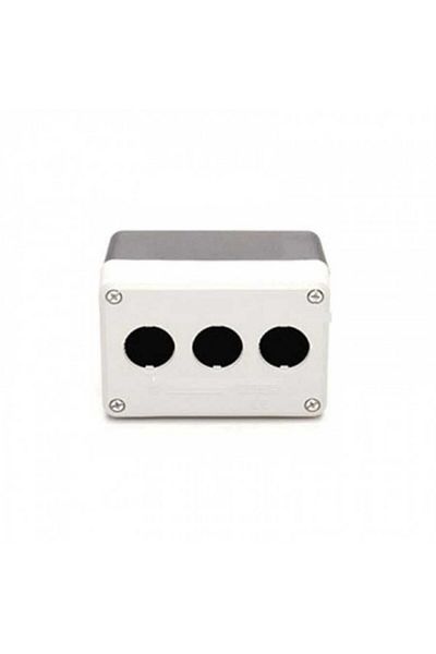 EMAS Py3bos Py Series Plasitk 3 Compartment Empty Grey-black Control Box