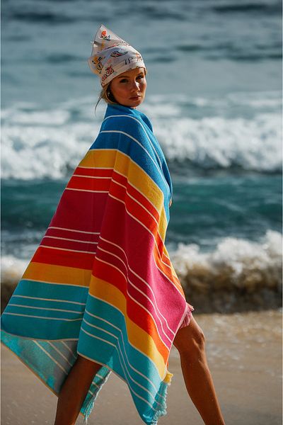 Turquoise beach towel best sale