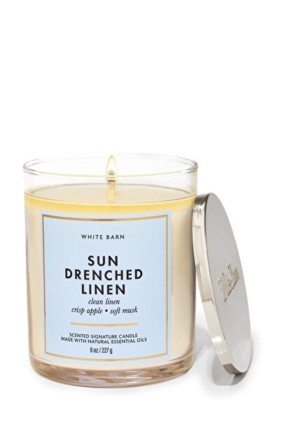 Bath & Body Works Sundrenched Linen Orta Boy Mum 227 G